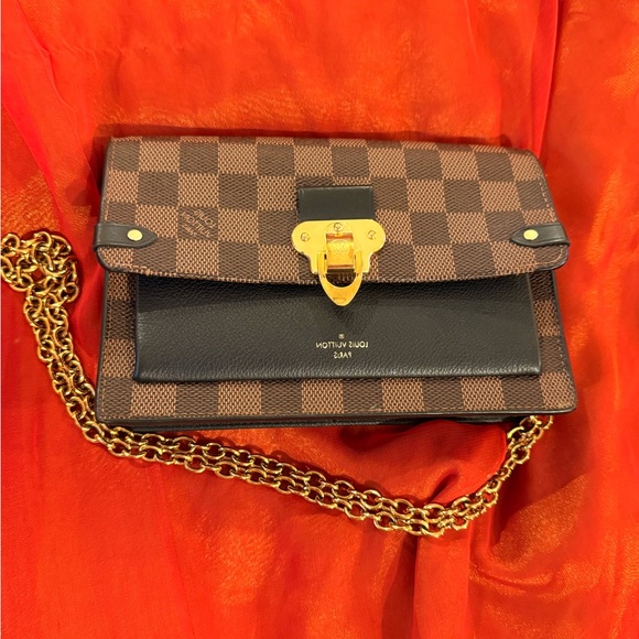 Louis Vuitton Handbags - Louis Vuitton Checkered Brown and Black Crossbody Bag